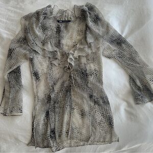 ZARA snakeskin blouse